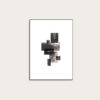 black thin frame with a black art print with the title Selected Blacks 03