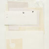 White Poem close up detail, an artwork created as a paper collage in white and beige color tones