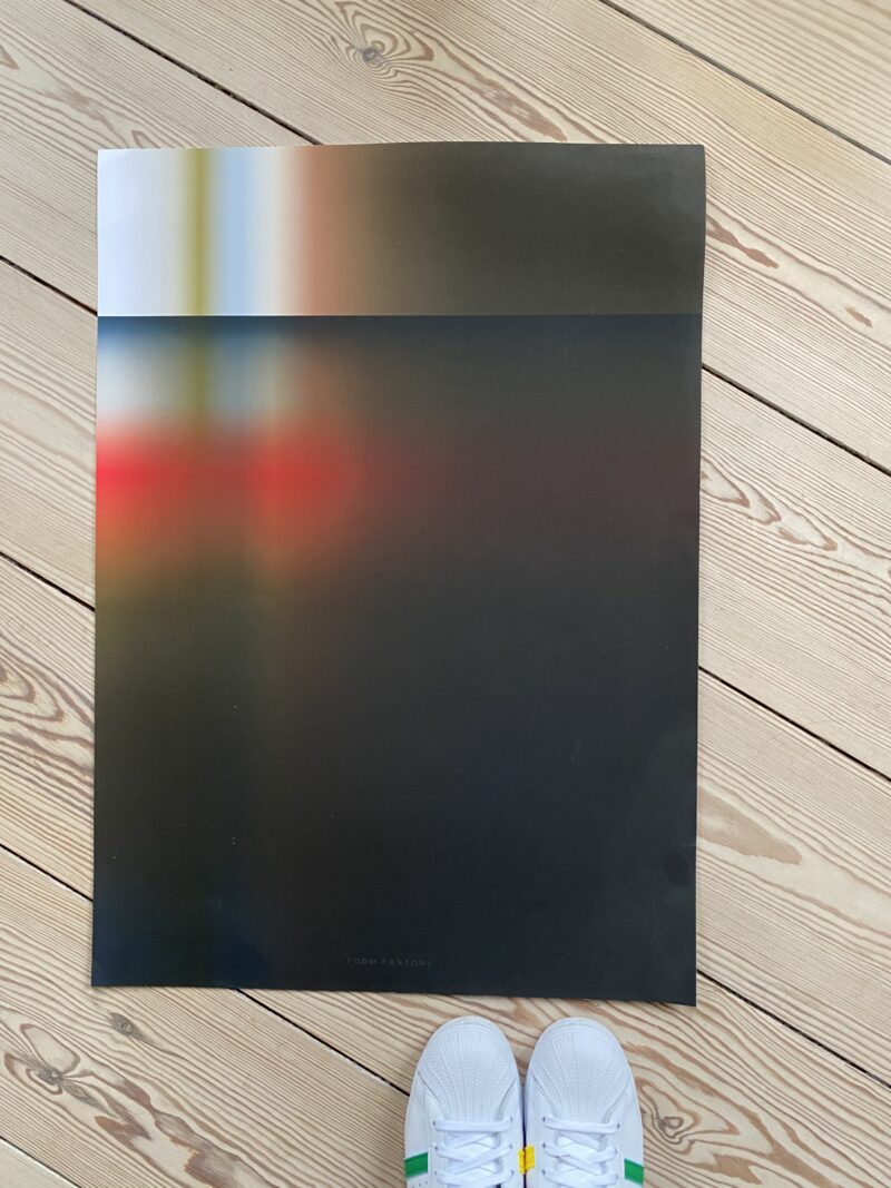 Dusk 02, an art print with vivid rainbow gradient colors