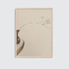 The Branch 01 is the title of the art print inside an oak frame, beige and brown colors