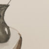 The Branch 01 close up detail of the black painted vase