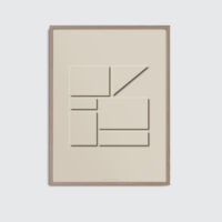Monochrome 01 art print, in a beige color