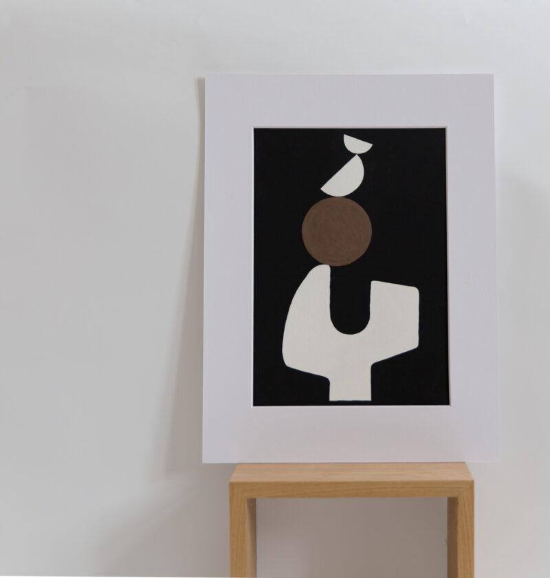 Balance 01 - original painting with white passepartout around