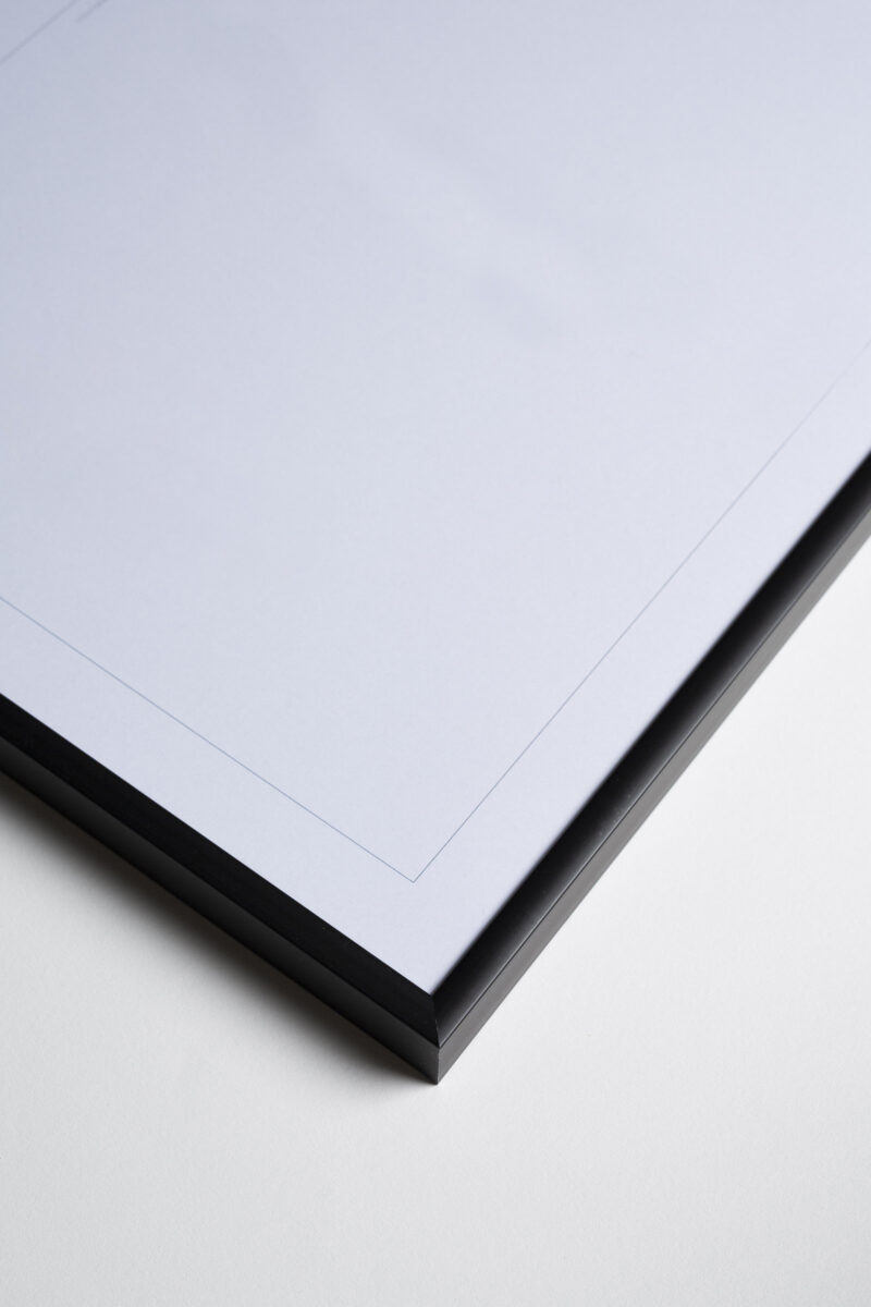 Black aluminium frame