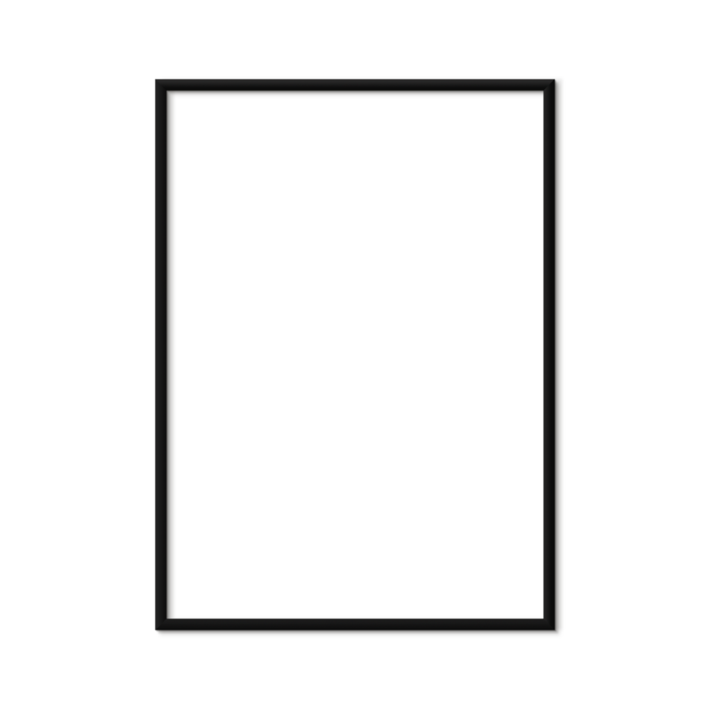 Black Aluminium Frame Handmade frames from Italy Form Faktory