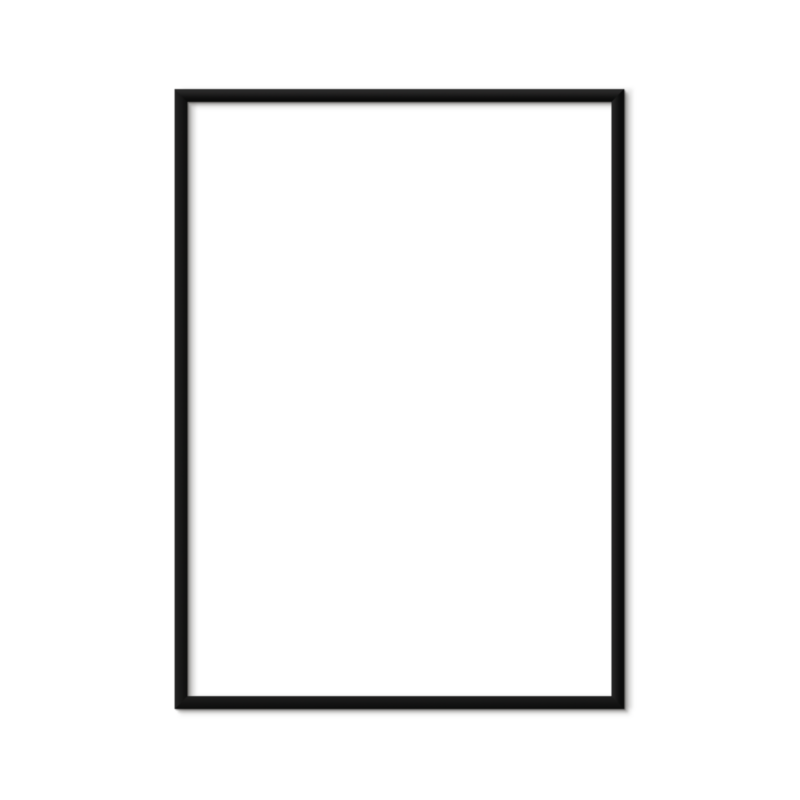 Black aluminium frame