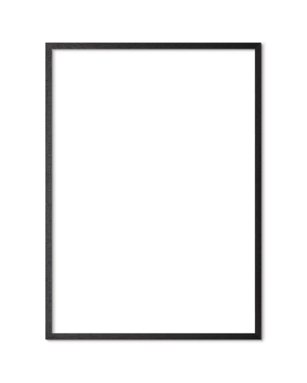 Black wooden frame