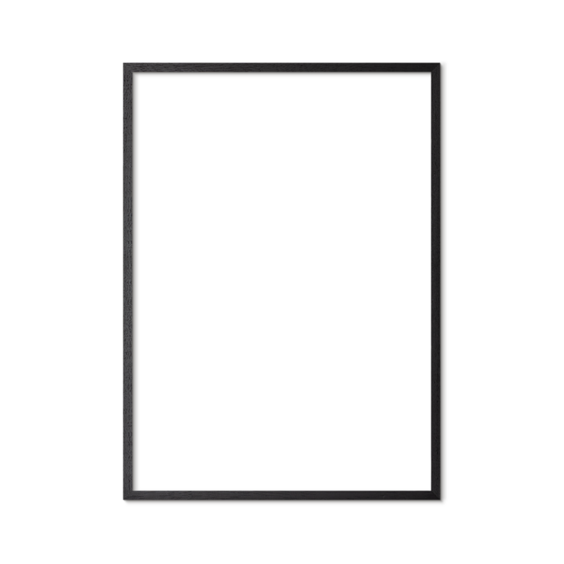Black wooden frame