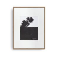 E - original linocut 01