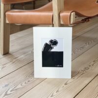 E - original linocut 01