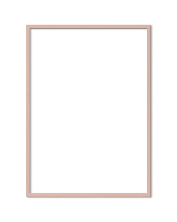 Pink wood frame