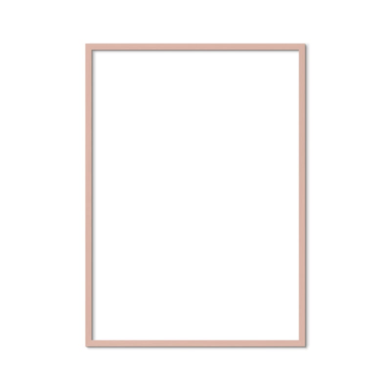 Pink wood frame