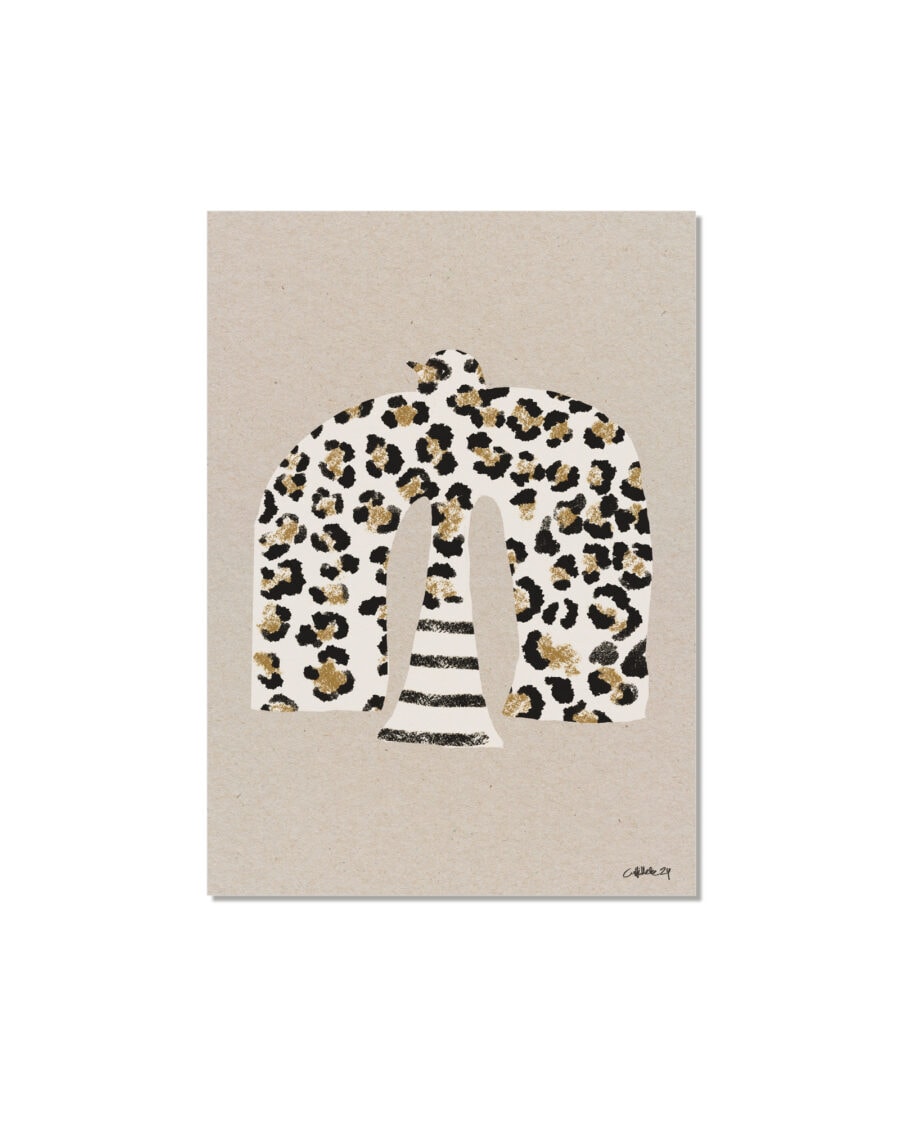 Big Bird Leopard - Dressed in wild, loose leopard spots