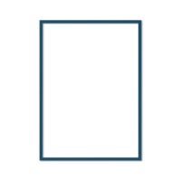 Petrol blue wood frame