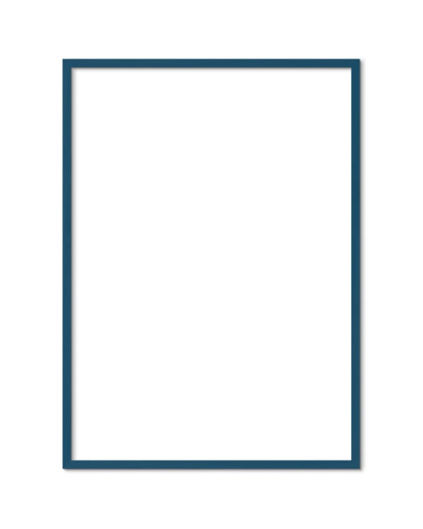 Petrol blue wood frame