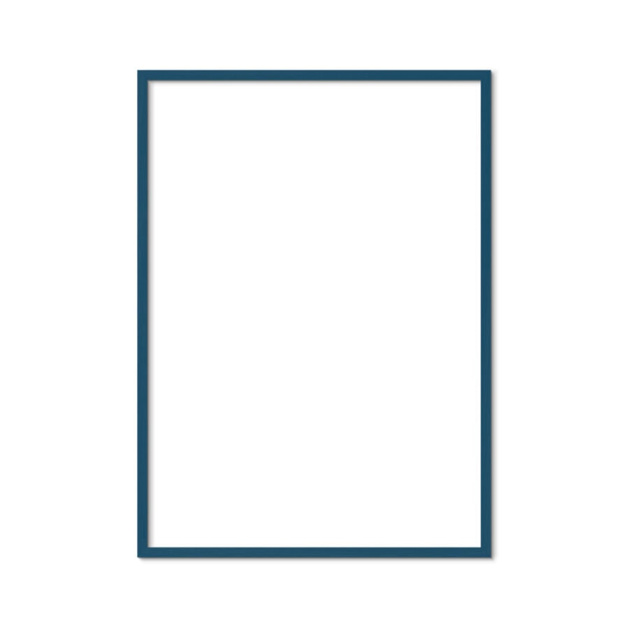 Petrol blue wood frame