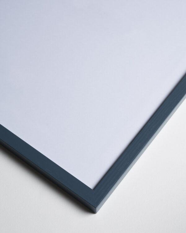 Petrol blue wood frame