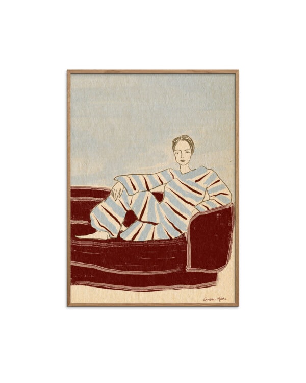Sofa Burgundy art print