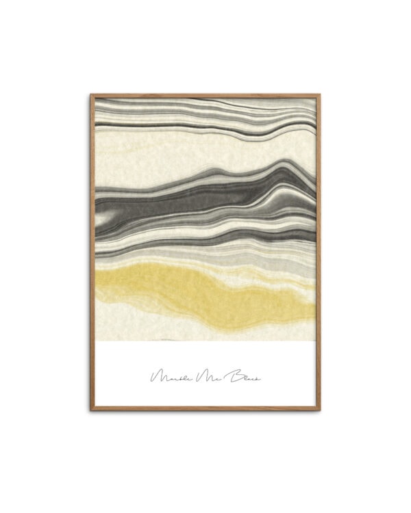 Marble Me Black art print
