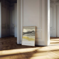 Marble Me Black art print