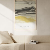 Marble Me Black art print