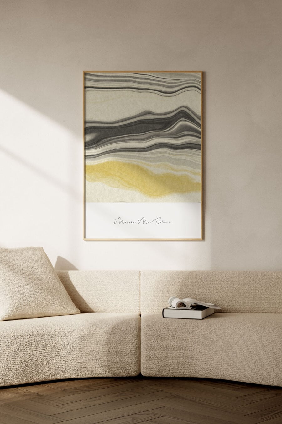 Marble Me Black art print