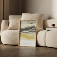 Marble Me Black art print