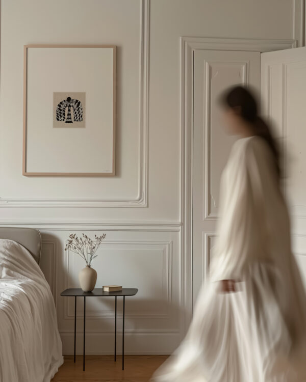 Big Bird Black art print