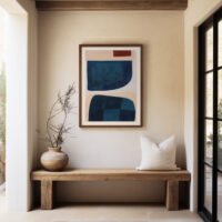 Blue Hour Original Painting in hallway
