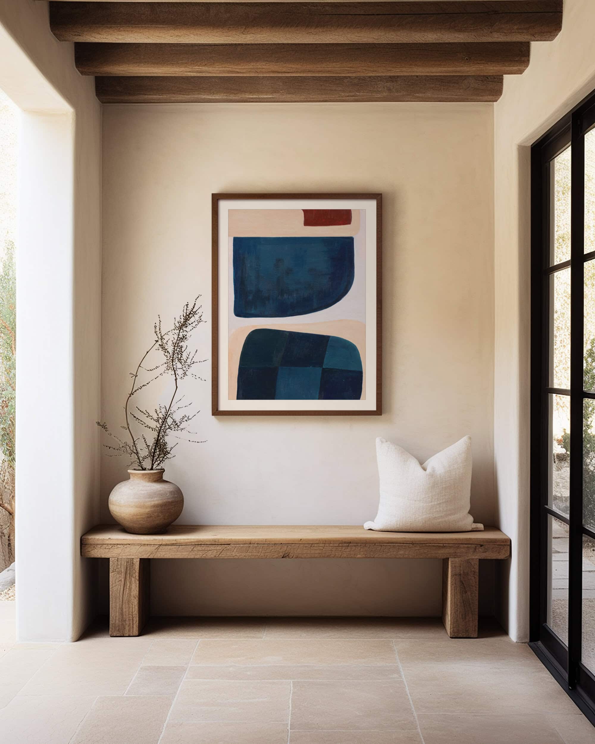 Blue Hour Original Painting in hallway