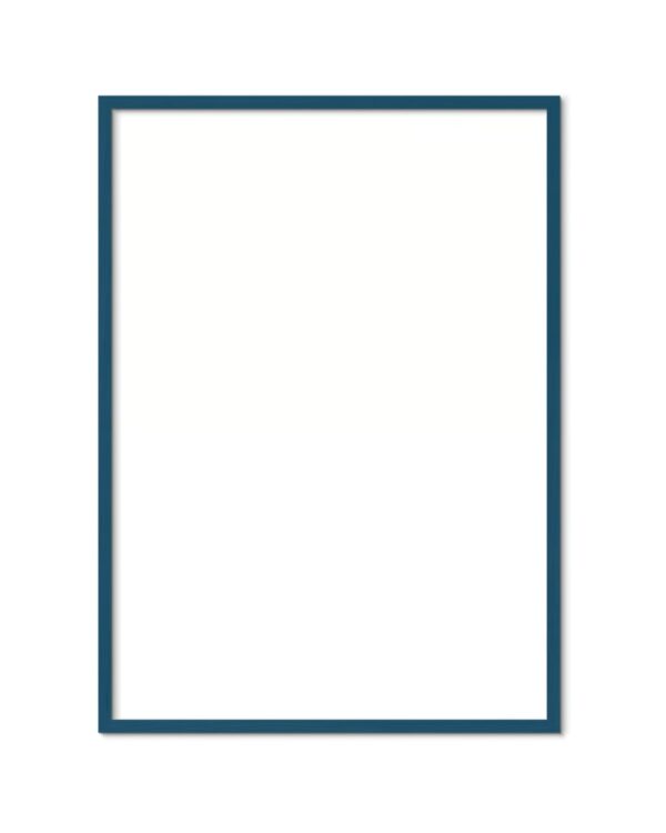 Petrol blue wood frame